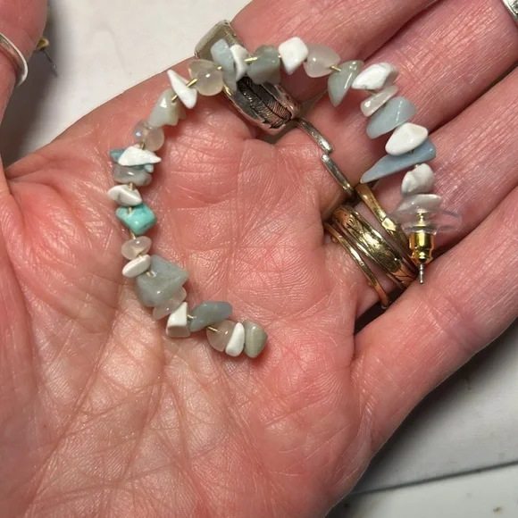 J-Hoop Earrings - Picture 4 of 5